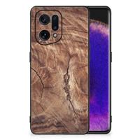 OPPO Find X5 Houten Print Telefoonhoesje Tree Trunk - thumbnail