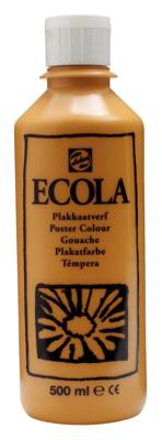 Ecola Plakkaatverf Fles 500 ml - Gele Oker 227