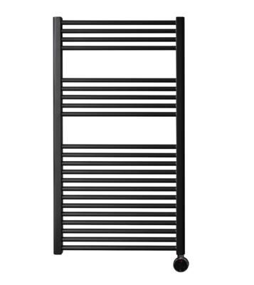 Elektrische Design Radiator Sanicare Plug En Play 111,8 x 60 cm Mat Zwart Thermostaat Chroom 730 Watt Sanicare Elektrische Design Radiator Sanicare Plug En Play 111,8 x 60 cm Mat Zwart Thermostaat Chroom 730 Watt Sanicare