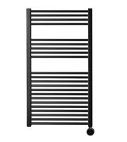 Elektrische Design Radiator Sanicare Plug En Play 111,8 x 60 cm Mat Zwart Thermostaat Chroom 730 Watt Sanicare - thumbnail