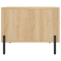 Salontafels 2 st 50x50x40 cm bewerkt hout sonoma eikenkleurig - thumbnail