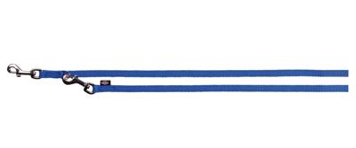 Trixie hondenriem premium dubbelgestikt verstelbaar royal blauw