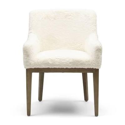 Rivièra Maison Eetkamerstoel 'Whistler' Faux Fur, kleur Snow