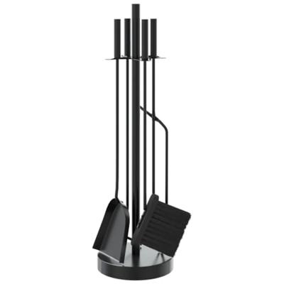 VidaXL 5-delige openhaardgereedschapset 18x66 cm staal - thumbnail