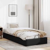 Bedframe zonder matras 90x200 cm kunstleer zwart - thumbnail