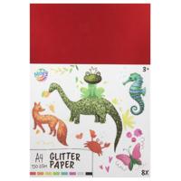 Moxy Glitter papier A4 8 vel 150 gram - thumbnail