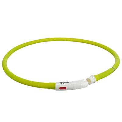 Trixie halsband usb siliconen lichtgevend oplaadbaar groen