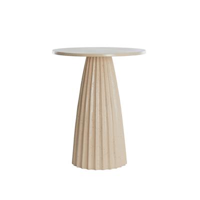 Light & Living Ronde Bijzettafel 'Veglia' 45cm, kleur Zand Light & Living Ronde Bijzettafel 'Veglia' 45cm, kleur Zand