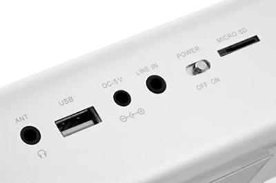 Technaxx MusicMan MA Display Soundstation Mini-luidspreker AUX, FM radio, SD, Draagbaar, USB Zilver Technaxx MusicMan MA Display Soundstation Mini-luidspreker AUX, FM radio, SD, Draagbaar, USB Zilver