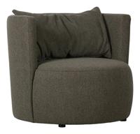 vtwonen Fauteuil 'Explore' Bouclé, kleur Bruin - thumbnail