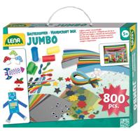 Lena Knutselkoffer Jumbo Blauw 800 stuks - thumbnail
