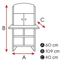 Speelgoedkeuken Play & Learn 60 x 109 x 40 cm - thumbnail