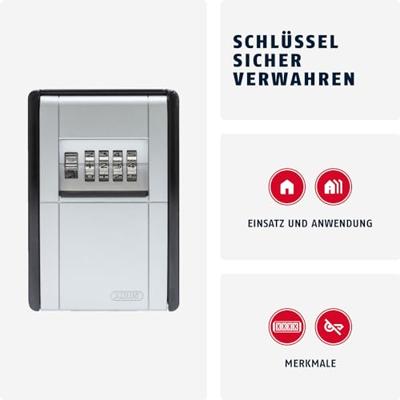 Abus keygarage 787 - muurbevestiging - zilverkleurig - fietsenslot - thumbnail