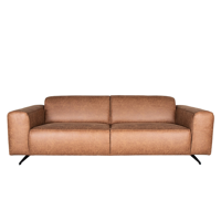 LABEL51 Bank 'Modena', 3-zits, kleur Cognac - thumbnail