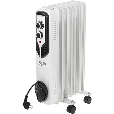 Adler AD 7815 electrische verwarming Binnen Wit 1500 W Olie elektrisch verwarmingstoestel