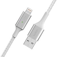 Belkin Smart LED-oplaadkabel, USB-C naar Lightning, 1,2 m (weergave van de laadstatus) voor iPhone, AirPods en iPad, MFi-gecertificeerd - wit, CAA007bt - thumbnail