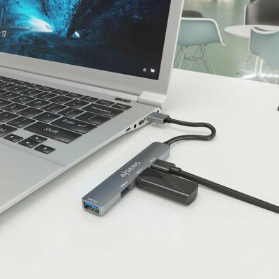 Aisens USB-hub, A106-0859, grijs, 1 stuk