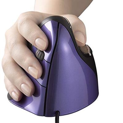 Evoluent Vertical Mouse 4 VM4S Ergonomische muis USB Optisch Zwart, Lila 6 Toetsen 2800 dpi Ergonomisch Evoluent Vertical Mouse 4 VM4S Ergonomische muis USB Optisch Zwart, Lila 6 Toetsen 2800 dpi Ergonomisch