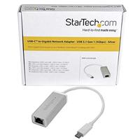 StarTech.com USB-C naar gigabit netwerkadapter - zilver - thumbnail