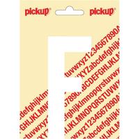 Plakletter Nobel Sticker witte letter F Den Haag wit Pickup - Pickup - thumbnail