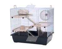 INTER-ZOO Pinky 3 Zinc Black - kooi voor een hamster - thumbnail