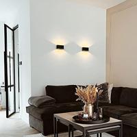 QAZQA Moderne wandlamp zwart - Otan - thumbnail