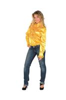 Gele Dames Ruche Blouse - thumbnail