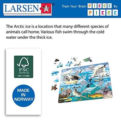 Selecta Larsen legpuzzel dieren - pooldieren, 75st. Selecta Larsen legpuzzel dieren - pooldieren, 75st.