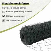 VidaXL Afrasteringspaal groen 10 x 1,2 m (36 mm gaas) staal en pvc - thumbnail