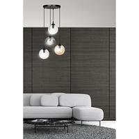 NADUVI Collection Glazen hanglamp eetkamer Cosmo rond 4-lichts - thumbnail