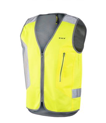 Wowow Reflectievest tegra maat xl geel (met achterlicht)