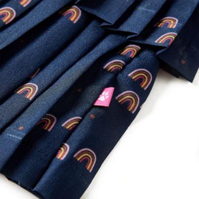 Kinderrokje met regenbogenprint 104 marineblauw