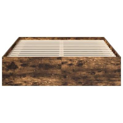 Bedframe gerookt eikenkleurig 160x200 cm
