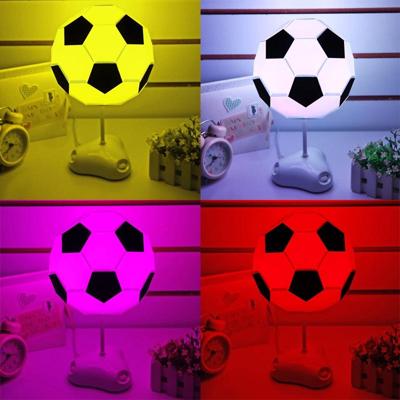 DIY Voetbal Lamp USB handgemaakte bedel nachtlampje / Desk Lamp kleurrijke bed Lamp(White)