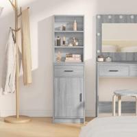 Highboard met lade Grijs sonoma 40 x 40,5 x 135 cm Bewerkt hout - thumbnail