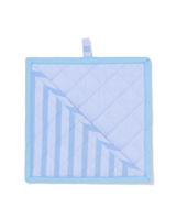 HEMA Pannenlap 21x21cm katoen strepen blauw (blauw) - thumbnail