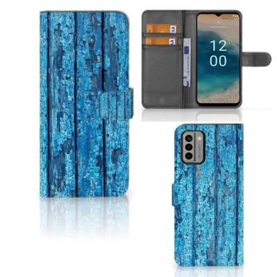 Nokia G22 | Book Style Case | Wood Blue