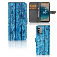 Nokia G22 | Book Style Case | Wood Blue - thumbnail