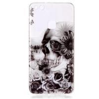 Voor Huawei P10 Lite de zwarte spook patroon beschermhoes TPU - thumbnail