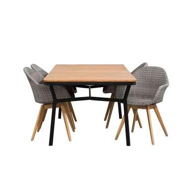 Le Sud tuinset Abruzzo Paris - lichtgrijs - 5-delig