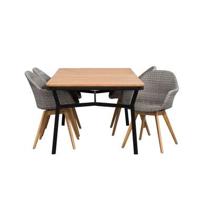 Le Sud tuinset Abruzzo Paris - lichtgrijs - 5-delig - thumbnail