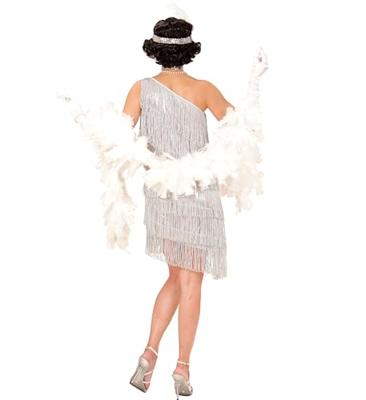 Flapper kostuum zilver