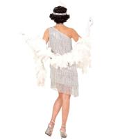 Flapper kostuum zilver - thumbnail