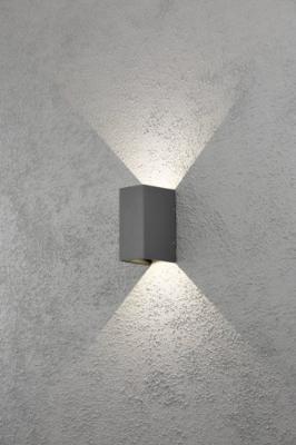 KonstSmide LedspotCremona Up - Down 2x3w - 3000K 17cm antraciet - 7940-370 - thumbnail