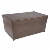 Tuinbox 120x50x60 cm poly rattan bruin - thumbnail