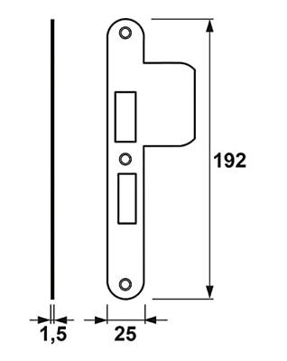 SLUITPLAAT ROND 7425258155EL SLUITPLAAT ROND 7425258155EL