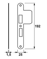 SLUITPLAAT ROND 7425258155EL - thumbnail