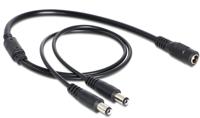 Delock 83286 Kabel DC-splitter 5,5 x 2,1 mm 1 x female naar 2 x male - thumbnail