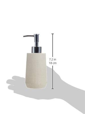 MSV Zeeppompje|dispenser - Squares - kunststeen - lichtgrijs - 7 x 18