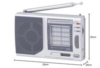 Trevi MB 728 Portable analoge zilveren radio - radio's (draagbaar, analoog, am, FM, sw, 87,5-108 MHz, 520-1620 kHz, 8,55-22,3 kHz) - thumbnail